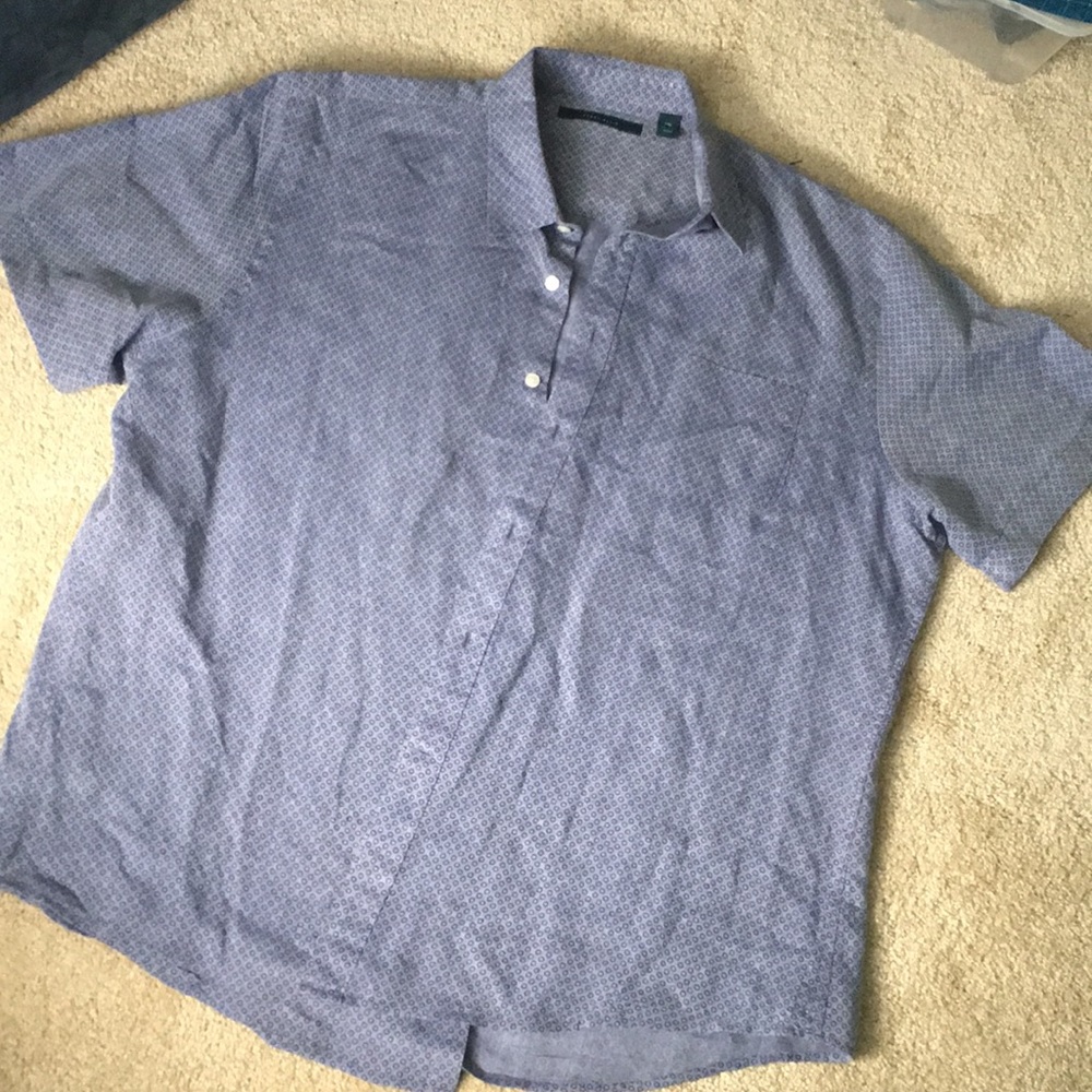 Perry Ellis Linen/Cotton Casual Shirt